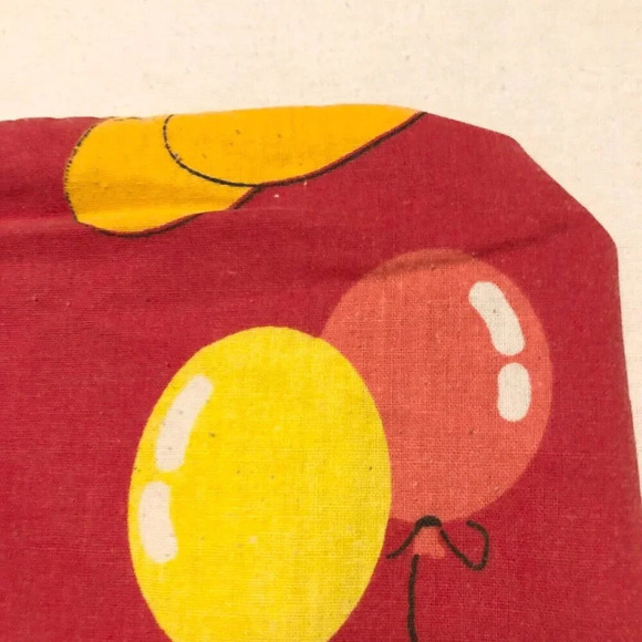 Vintage Pillow Case Mickey Mouse Winnie the Pooh Donald Duck Balloons 24.5 x 17 - Picture 9 of 16